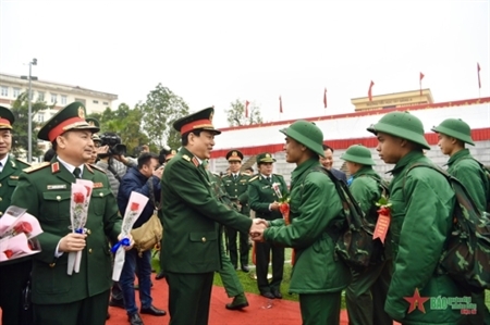 7 tỉnh, thành phố tổ chức Lễ giao nhận quân trong ngày 26/2