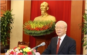 Phát biểu của Tổng Bí thư Nguyễn Phú Trọng tại cuộc gặp mặt các đại biểu tiêu biểu về dự Hội nghị biểu dương Chủ tịch Mặt trận Tổ quốc cấp xã và Trưởng ban công tác mặt trận tiêu biểu toàn quốc
