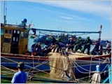 平顺省边防部队与渔民同行出海