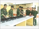 Armed forces of Bac Giang Province studying and following Uncle Ho’s instructions