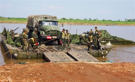 Following Uncle Ho's teaching, 543rd Engineer Brigade strives for good training and strict discipline