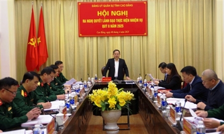 Tỉnh Cao Bằng tập trung lãnh đạo thực hiện tốt công tác quốc phòng, quân sự