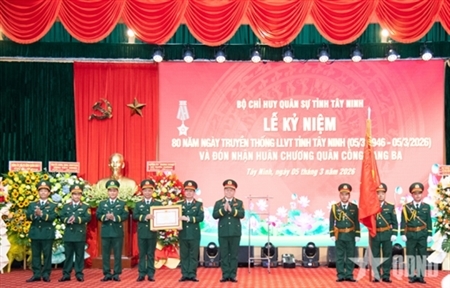 Lực lượng vũ trang tỉnh Tây Ninh thực hiện tốt công tác quốc phòng, quân sự