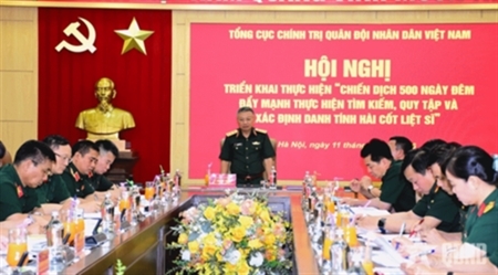 Quân đội phát huy vai trò nòng cốt trong Chiến dịch 500 ngày đêm đẩy mạnh thực hiện tìm kiếm, quy tập và xác định danh tính hài cốt liệt sĩ