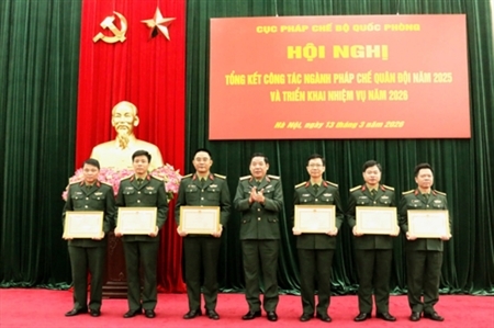 Cục Pháp chế và ngành Pháp chế Quân đội phát huy truyền thống, kiến tạo thể chế quốc phòng trong kỷ nguyên phát triển mới