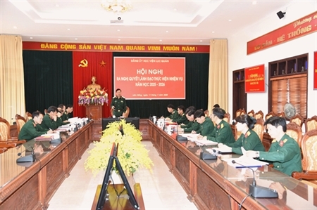 Làm theo lời Bác, Học viện Lục quân đẩy mạnh phong trào thi đua Dạy tốt, học tốt, công tác tốt, kỷ luật nghiêm