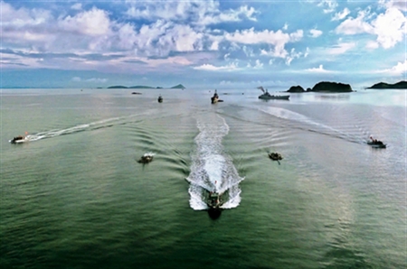 海军第一区本着胡志明主席的教诲坚决捍卫祖国北部海域和岛屿主权