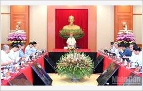 Thông báo Kết luận của Tổng Bí thư Tô Lâm tại Hội nghị sơ kết tình hình triển khai thực hiện Nghị quyết số 57-NQ/TW của Bộ Chính trị