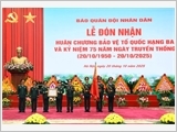 Báo Quân đội nhân dân đón nhận Huân chương Bảo vệ Tổ quốc hạng Ba và kỷ niệm 75 năm Ngày truyền thống