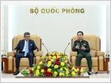 Đại tướng Phan Văn Giang tiếp Thư ký Quốc phòng Ấn Độ