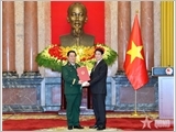 Trao Quyết định bổ nhiệm chức vụ Chủ nhiệm Tổng cục Chính trị Quân đội nhân dân Việt Nam và thăng quân hàm Đại tướng, Thượng tướng đối với các đồng chí cán bộ Quân đội