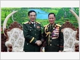 Đại tướng Phan Văn Giang hội kiến Bộ trưởng Bộ Quốc phòng Lào