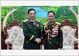 Đại tướng Phan Văn Giang hội kiến Bộ trưởng Bộ Quốc phòng Lào