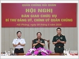 Thượng tướng Trịnh Văn Quyết chủ trì Hội nghị bàn giao chức vụ Bí thư Đảng ủy, Chính ủy Quân chủng Hải quân