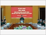 Đại tướng Phan Văn Giang làm việc với thủ trưởng Bộ Tổng Tham mưu và các cơ quan