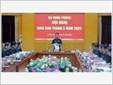 Bộ trưởng Phan Văn Giang chủ trì giao ban Bộ Quốc phòng tháng 5/2025