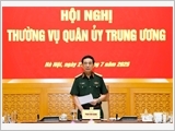 Đại tướng Phan Văn Giang chủ trì Hội nghị Thường vụ Quân ủy Trung ương