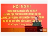 Thượng tướng Trương Thiên Tô: Nâng cao chất lượng các tham luận, góp phần vào thành công của đại hội