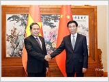 Chủ tịch Quốc hội Trần Thanh Mẫn hội kiến Chủ tịch Chính hiệp Trung Quốc Vương Hộ Ninh