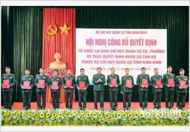 Tập trung xây dụng đội ngũ cán bộ cơ quan quân sự cấp xã đáp ứng yêu cầu nhiệm vụ trong tình hình mới