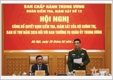 Công bố quyết định kiểm tra, giám sát của Bộ Chính trị, Ban Bí thư năm 2026 đối với Ban Thường vụ Quân ủy Trung ương