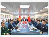 Bộ trưởng Bộ Quốc phòng Việt Nam và Trung Quốc dự Lễ khởi hành tuần tra liên hợp hải quân