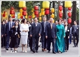 Tổng Bí thư, Chủ tịch nước và Phu nhân chủ trì Chương trình hữu nghị đặc biệt tại Hoàng Thành Thăng Long
