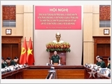 Đại tướng Nguyễn Trọng Nghĩa làm việc với Ban Thường vụ Đảng ủy Bộ đội Biên phòng