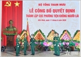 Đại tướng Phan Văn Giang dự, chỉ đạo Lễ công bố Quyết định thành lập Cục Phương tiện không người lái