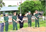 Thượng tướng Lê Quang Minh kiểm tra, động viên lực lượng tìm kiếm, quy tập hài cốt liệt sĩ