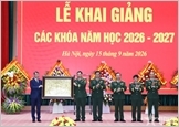 Thủ tướng Lê Minh Hưng dự khai giảng năm học mới tại Học viện Quốc phòng