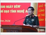 Thượng tướng Nguyễn Văn Gấu kiểm tra kết quả thực hiện Chiến dịch 500 ngày đêm tại Quân khu 4 và tỉnh Nghệ An