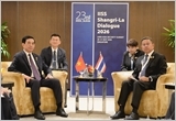 Đại tướng Phan Văn Giang gặp song phương Bộ trưởng Bộ Quốc phòng các nước tại Đối thoại Shangri-La