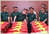 Đại tướng Nguyễn Trọng Nghĩa kiểm tra công tác quy tập hài cốt liệt sĩ tại Công viên Lê Thị Riêng