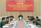 Thượng tướng Lê Quang Minh kiểm tra tại Ban Chỉ đạo 515 Quân khu 9