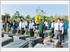 Tỉnh Tây Ninh tổ chức Lễ truy điệu và an táng hài cốt liệt sĩ tại Nghĩa trang Vĩnh Hưng - Tân Hưng.