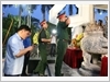 Thượng tướng Lê Quang Minh dâng hương tại Nghĩa trang Liệt sĩ quốc gia Vị Xuyên.