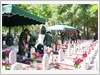 Đội tìm kiếm, quy tập 584, Bộ Chỉ huy Quân sự tỉnh Quảng Trị phối hợp lấy mẫu sinh phẩm phục vụ giám định ADN tại Nghĩa trang Liệt sĩ Quốc gia Đường 9.