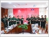 Thượng tướng Saichay Kommasith, Tổng Tham mưu trưởng Quân đội nhân dân Lào, Thứ trưởng Bộ Quốc phòng tiếp Đoàn cán bộ Binh đoàn 15 sang thăm, chúc Tết.